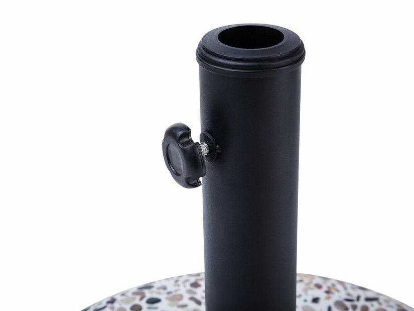 Stojan na zahradný dáždnik 47 cm ELFIR (betón) (biela)