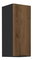 Dulap superior de bucătărie Monzesa 30 G 72 1F (nuc okapi + negru) 