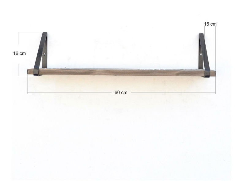 Nástenná polica Nenanu 13 (orech)