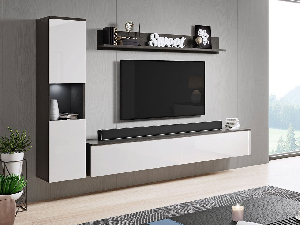 Mobilier living BR Barney (Matera + Alb lucios)