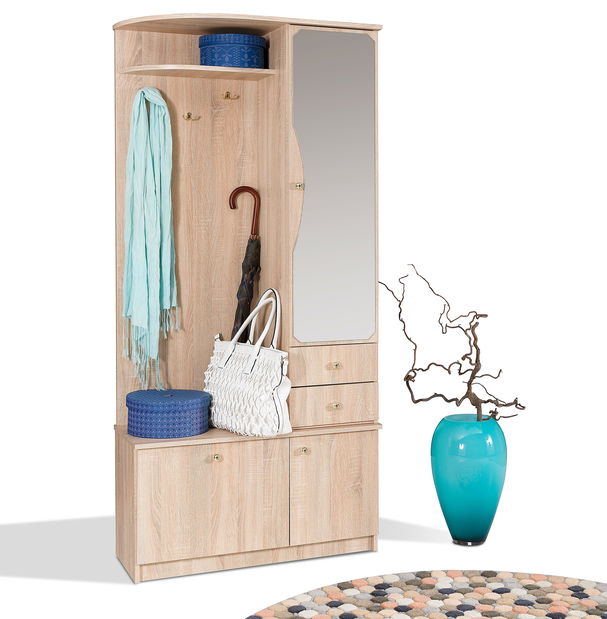 Hol Ganton Max (Stejar sonoma) (cu oglindă) (D)