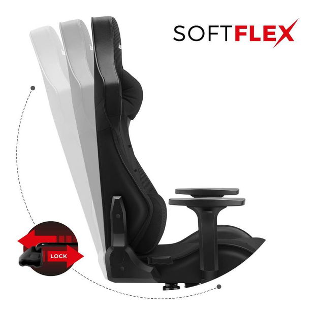 Fotoliu gaming Fusion 7.6 (negru)