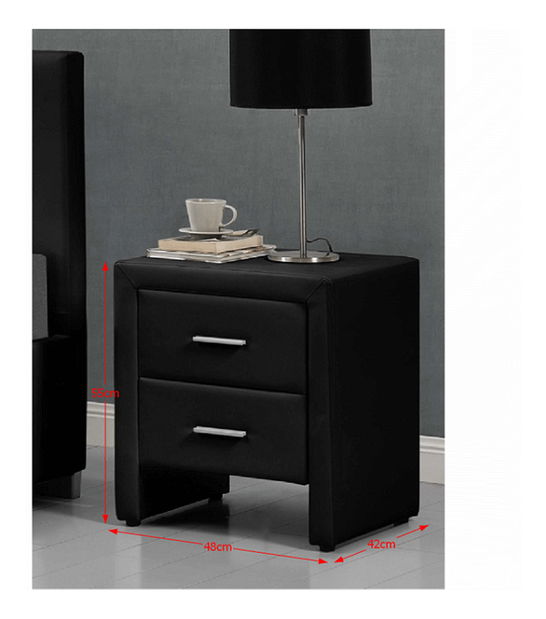 Noćni stolić Celdean (crna) 