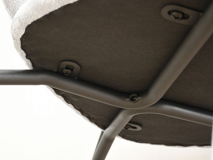 Barová stolička Aurelese (sivá + čierna)