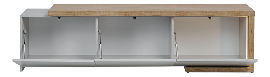 TV asztal/szekrény Dares F01 (természetes grand tölgy + kasmír)