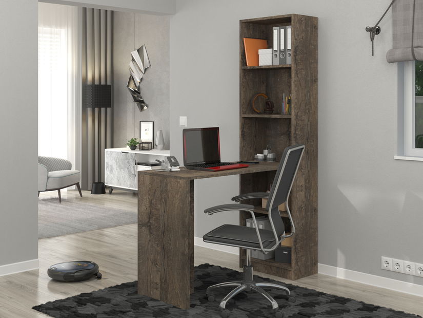 Kutni PC stolić Pavlo I (tamni pepeo)