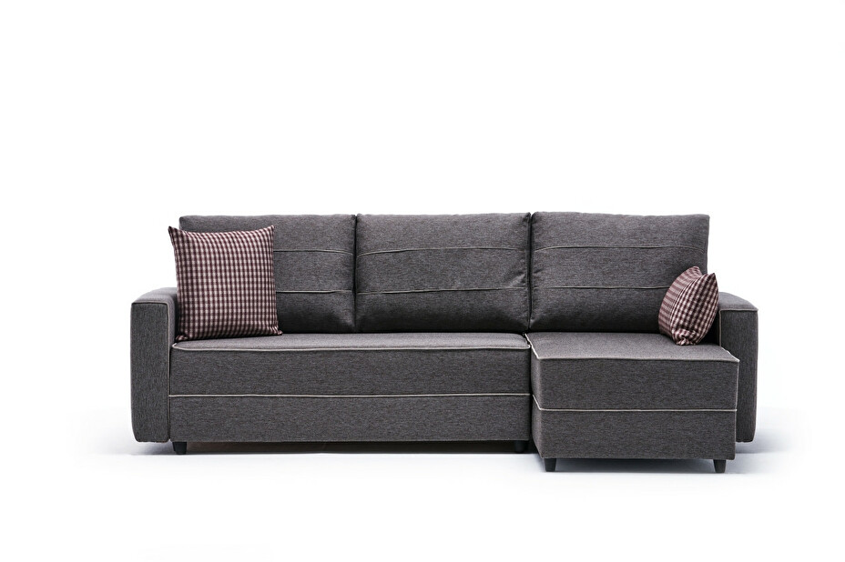 Kutna sofa na razvlačenje Elnath (smeđa) (D)