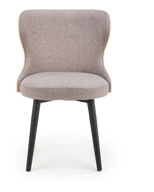 Jedálenská stolička Kosira (sivá + dub prírodný + čierna)