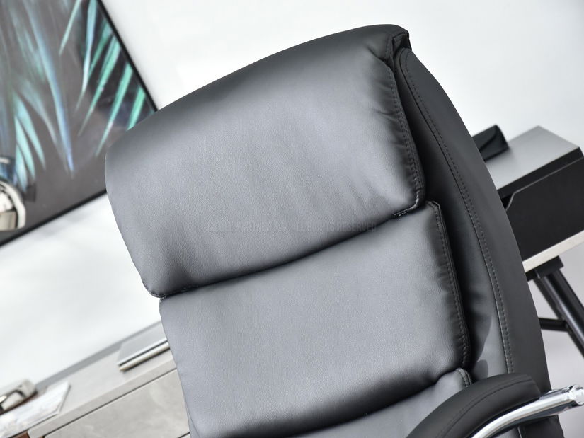 Fotoliu Luxus (negru + crom)