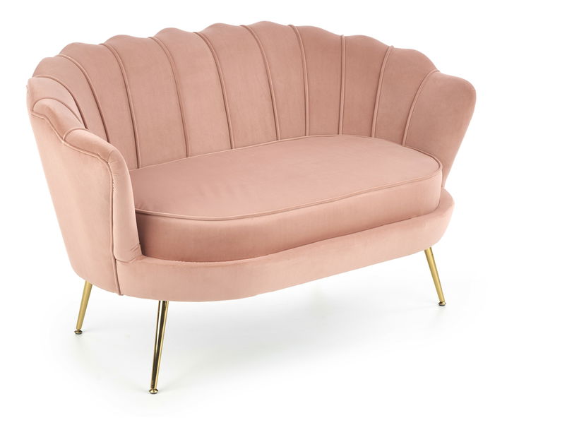 Kanapé Altha XL (rózsaszín + arany)