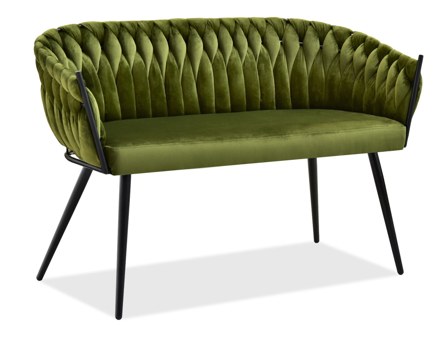 Kétszemélyes kanapé Radio (zöld + fekete)