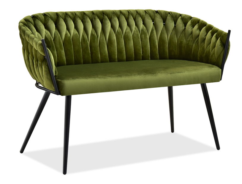 Kétszemélyes kanapé Radio (zöld + fekete)