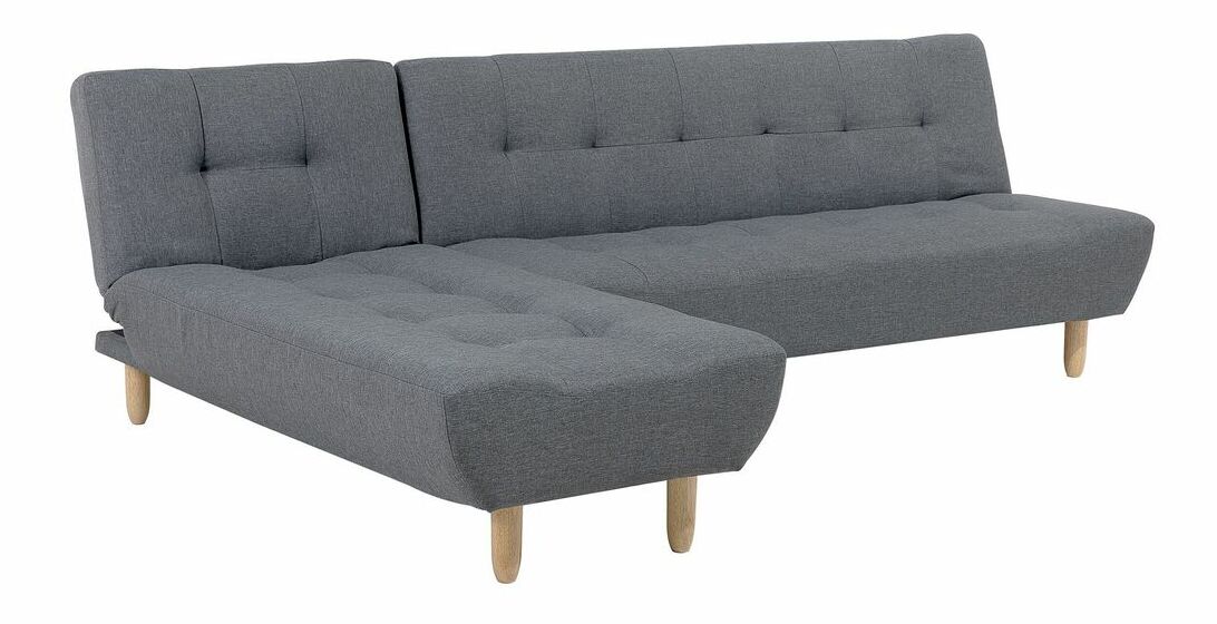 Rohová sedačka Appin (tmavosivá) (L)