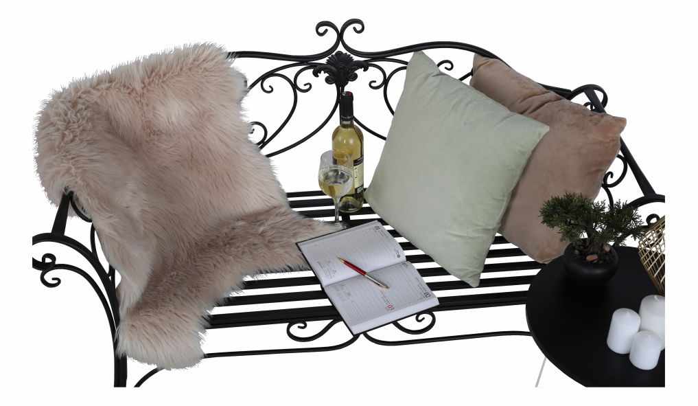 Bancă de grădină Entalia (negru) *resigilate