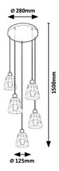 Viseća lampa Jarina 5334 (crna)