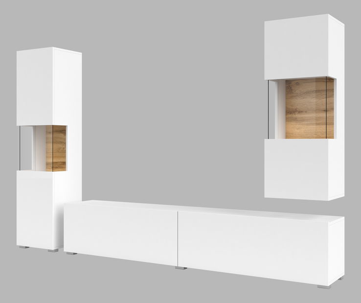 Set za dnevni boravak Avernic Typ 10 (bijela + hrast wotan)