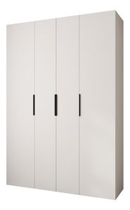 Šatníková skriňa 170 cm Carmela 40-4 (biela + čierna)