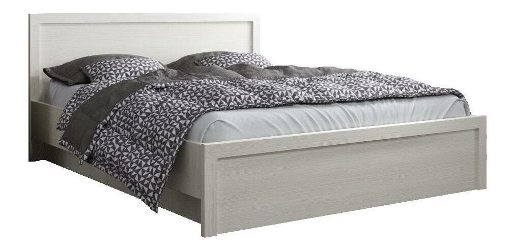 Bračni krevet 140 cm Japon (bijela) (s podnicom) (s prostorom za odlaganje)