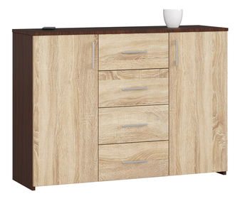 Comodă Katsav (wenge + stejar sonoma)