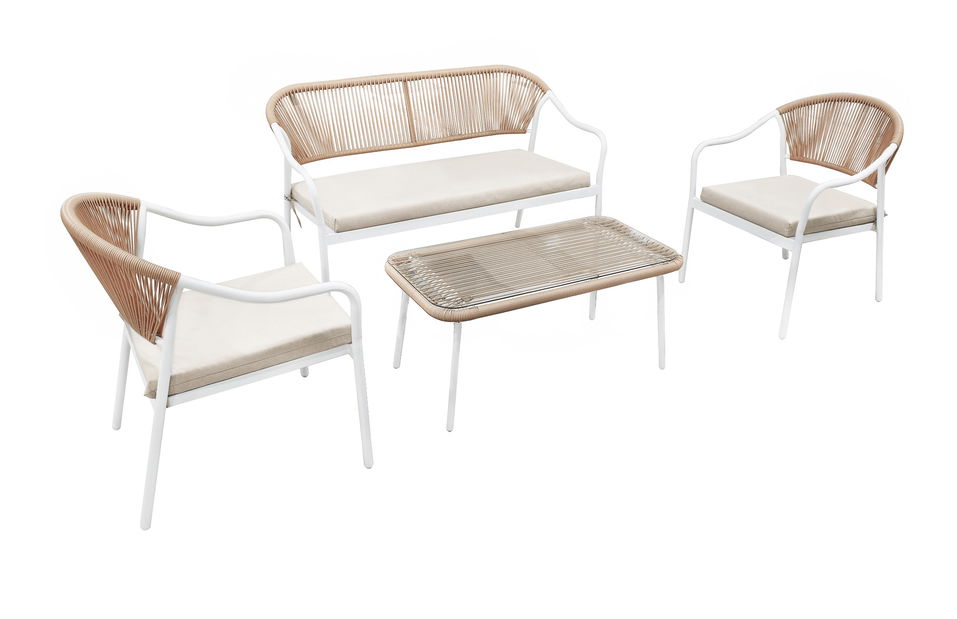 Vrtni 4-dijelni set od ratana- Tempo Kondela