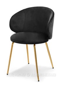 Scaun Carmen (negru + auriu)