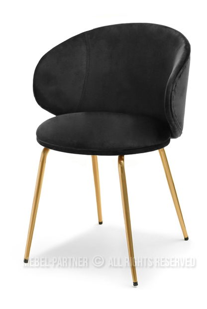 Stolička Carmen (čierna + zlatá)