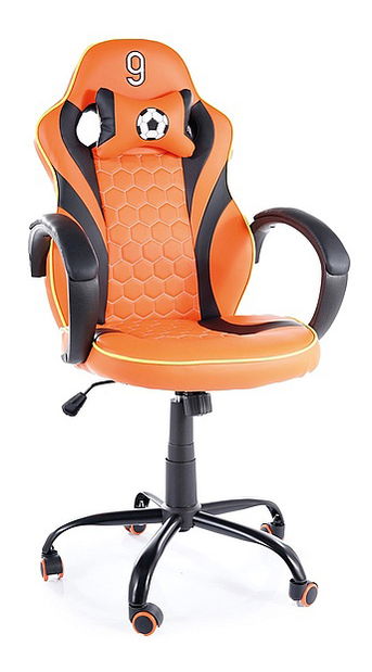 Irodai fotel Obery (narancssárga + fekete)