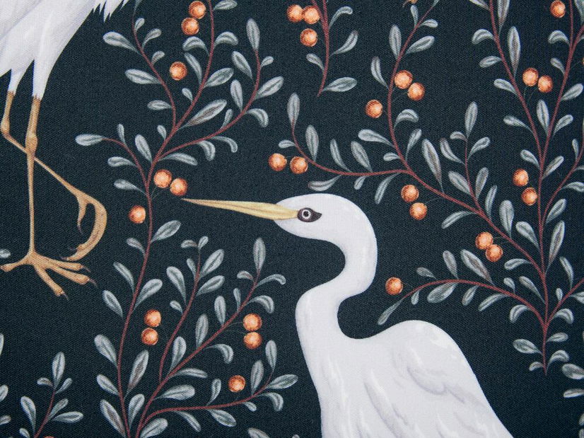 Sada 2 ozdobných vankúšov 45 x 45 cm Piano (čierna)