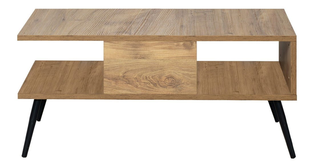 Dohányzóasztal Burbon (atlanti fenyő + fekete)