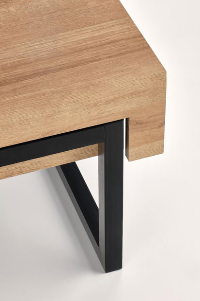 Konferenčný stolík Clirra (dub zlatý + čierna) *bazár