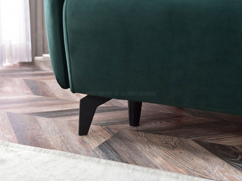 Kétszemélyes kanapé Lasciare (zöld + fekete)