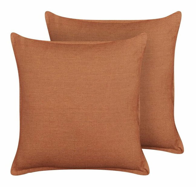 Sada 2 ozdobných vankúšov 45 x 45 cm Saggi (zelená)