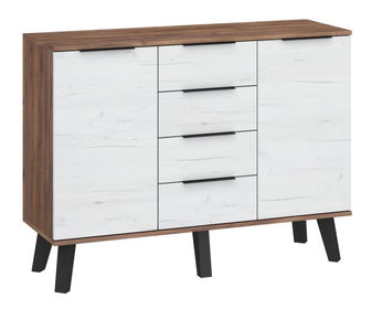 Komoda Shela SVN-02 (craft tobaco + biely lesk)