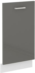 Ușă pentru mașina de spălat Saria ZM 713x446 (alb + gri lucios)