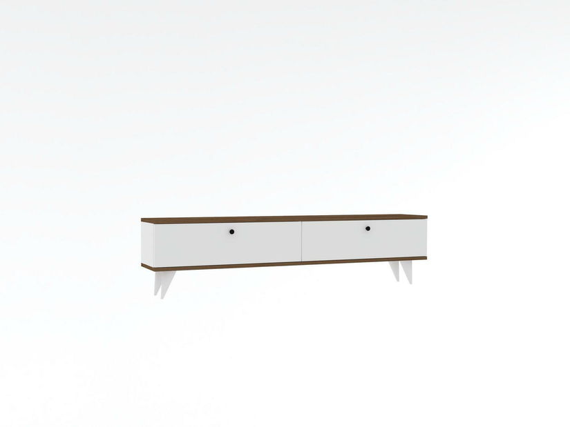 TV asztal/szekrény Tamoku (fehér + dió) 