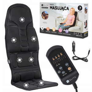 Masážna podložka na kreslo Megaso (čierna)