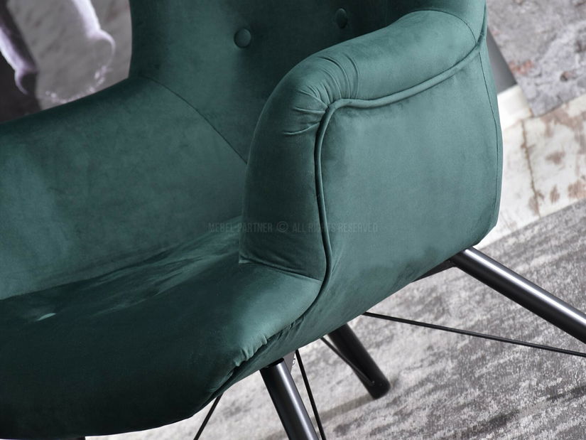 Fotoliu relax Dawntawn (verde + negru)