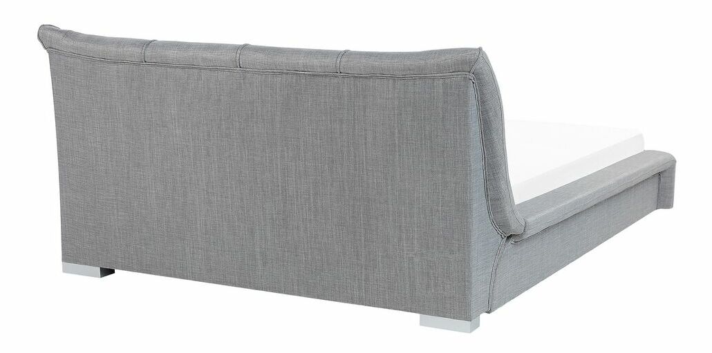 Manželská posteľ 140 cm NICE (s roštom) (sivá)