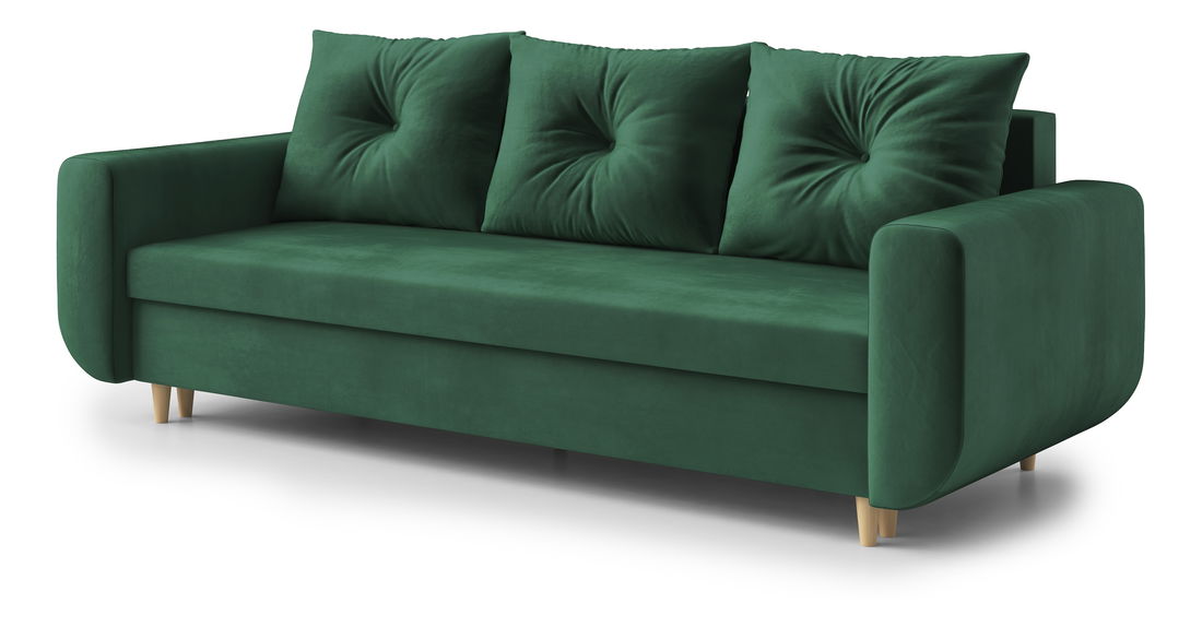 Canapea trei locuri Maugli (verde închis)