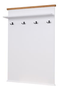 Vešiakový panel Gaston 2 (biela + natural)