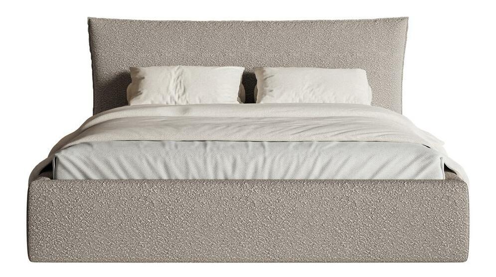 Bračni krevet 180 cm Swiftie 180 (svijetlosiva + crna)