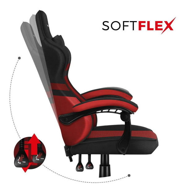 Gaming stolica Fusion 4.4 (crna + crvena)