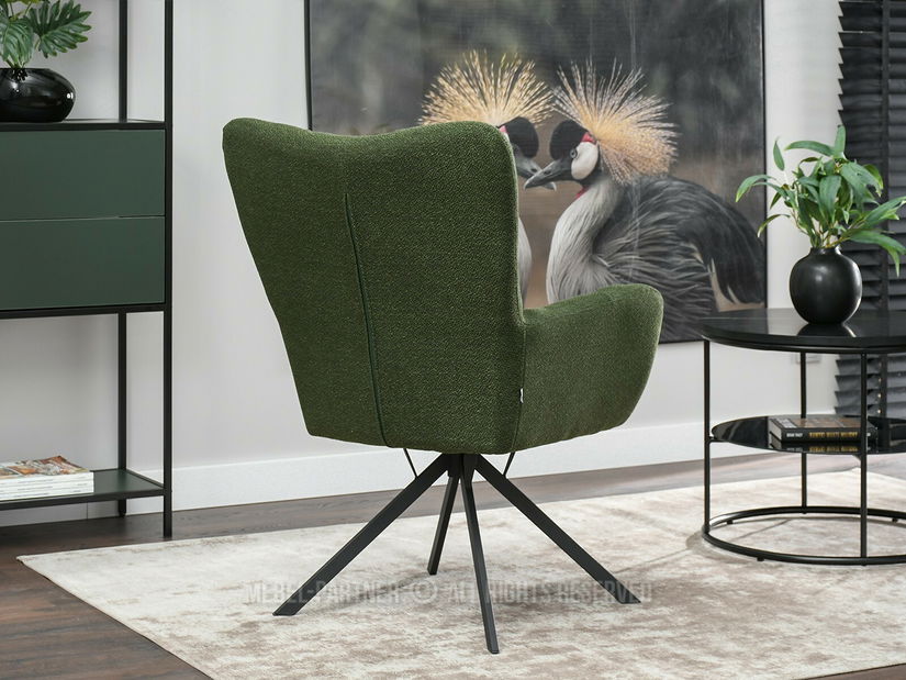 Fotoliu Kikino X (verde + negru)