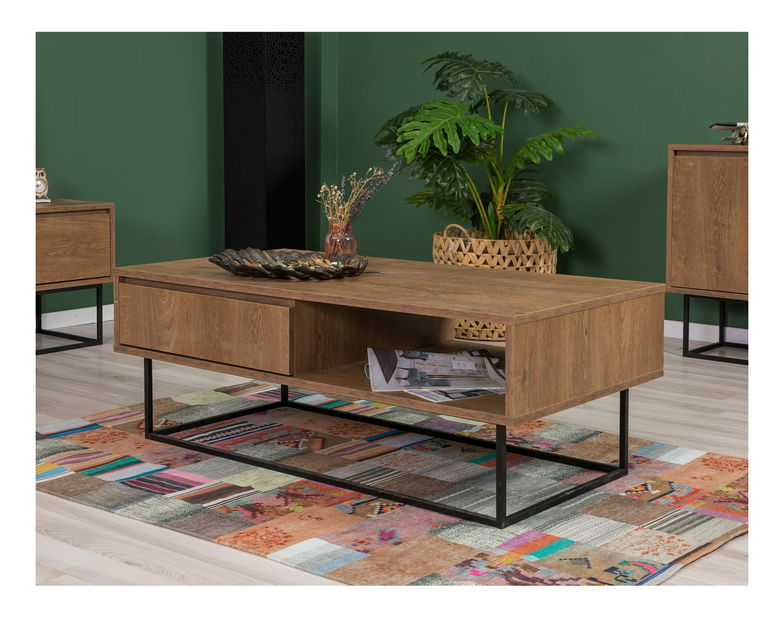 Set za dnevni boravak Laxi 3 (orah + crna)