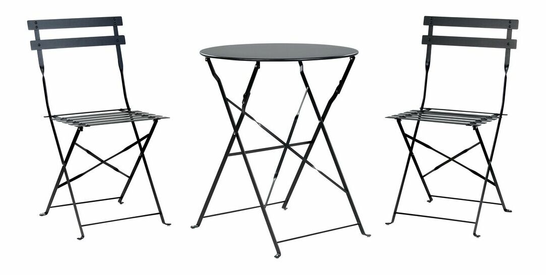 Balkónová zostava Frey (čierna)