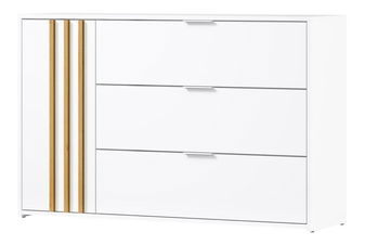 Komoda Frens (bijela + hrast artisan)