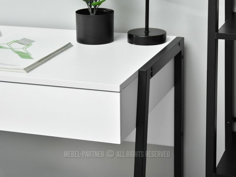 Masă PC Norway (alb + negru)