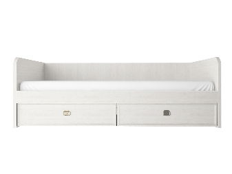 Pat de o persoană 90 cm Marlene 2S (Pin vintage) (cu somieră)