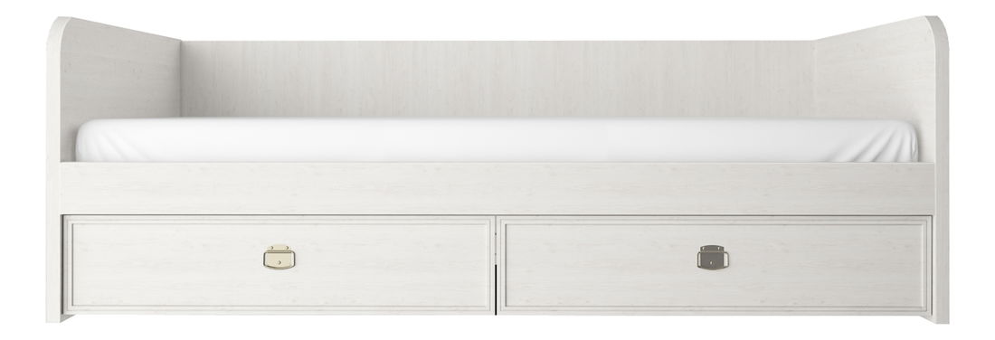 Pat de o persoană 90 cm Marlene 2S (Pin vintage) (cu somieră)