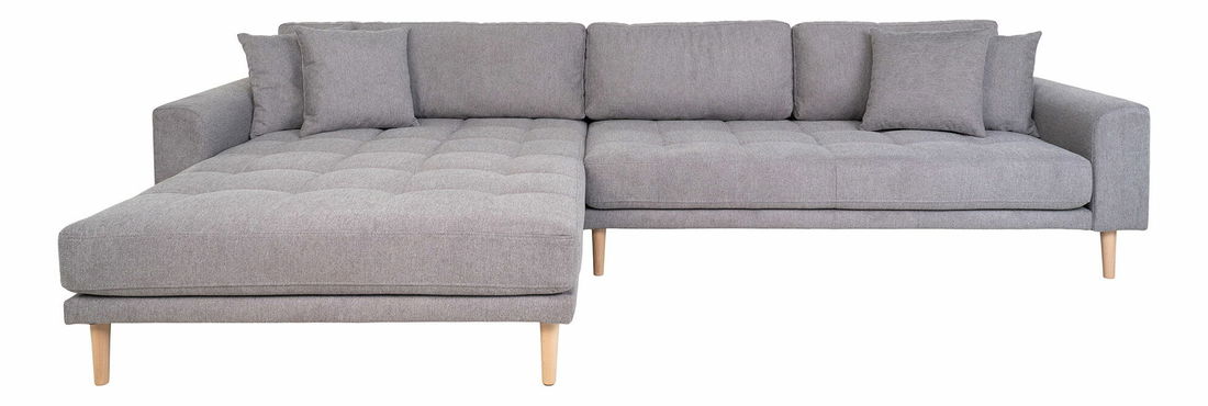 Rohová sedacia súprava (L) Lvaveriaora (svetlosivá)